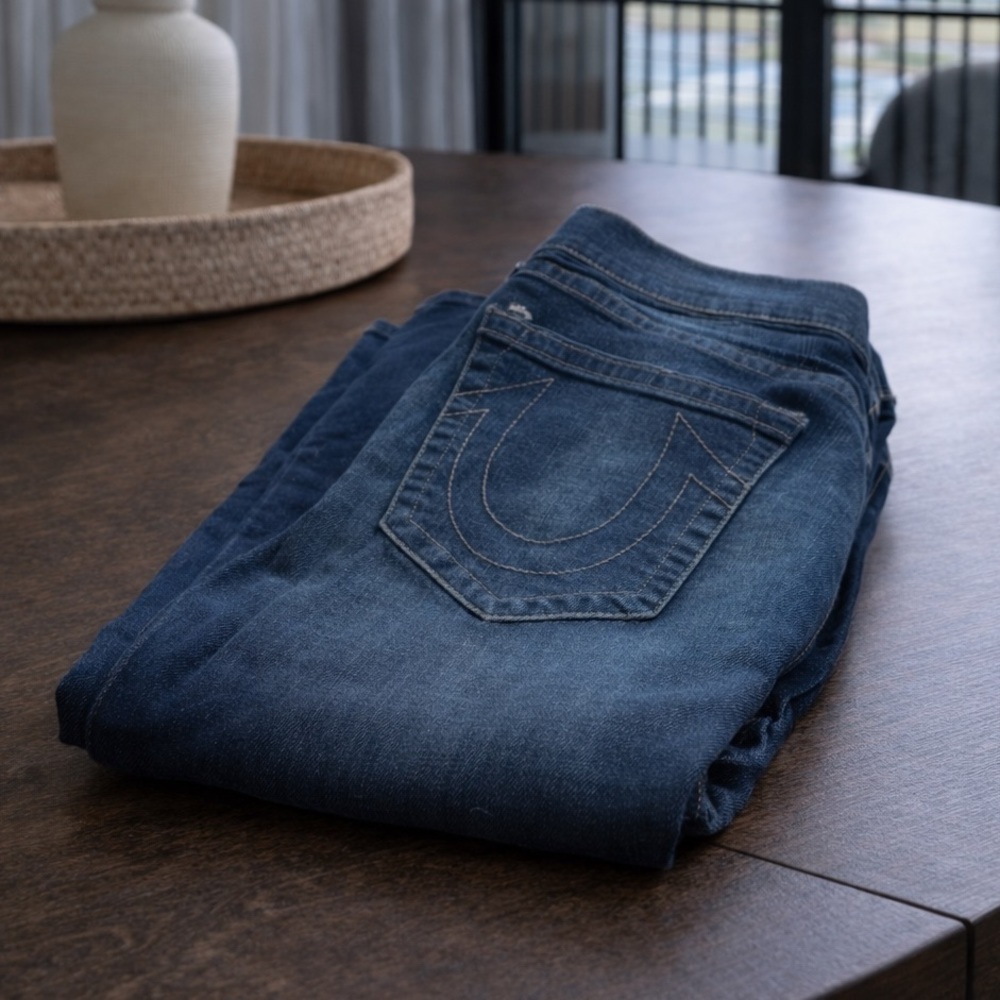 True Religion Men’s Dark Blue Skinny Relaxed Jeans (Size 36) - Picture 2 of 5